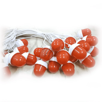Сигнальная гирлянда из фонарей ФС-12 шаг 3 м, длина 99 м
